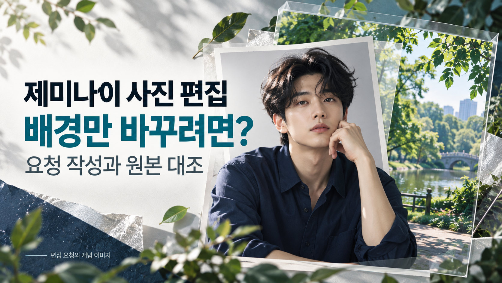 제미나이 사진 편집, 배경만 바꾸려면 어떻게 요청할까?